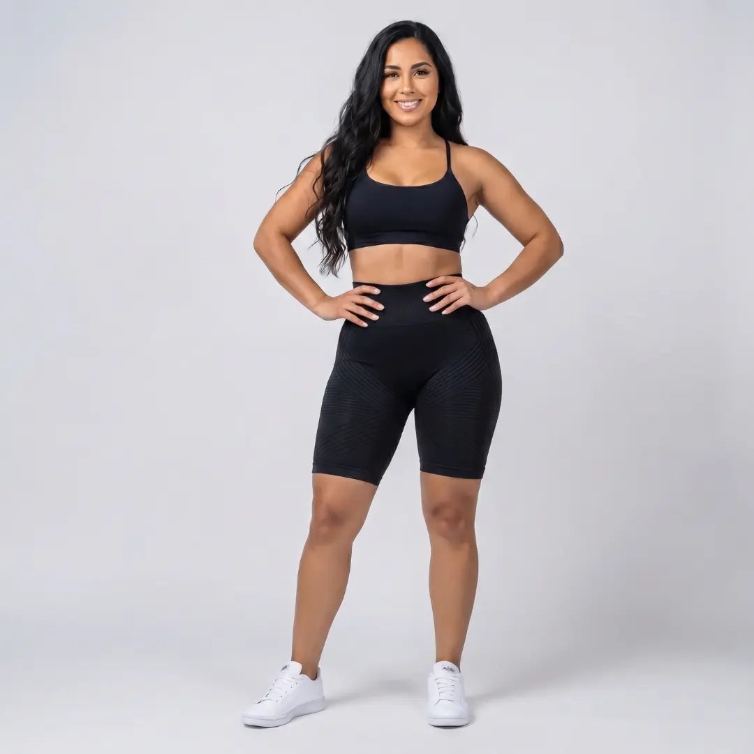 Cellumove 3D kurze Leggings – klassisches Schwarz